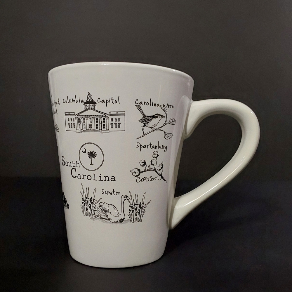 South Carolina Themed White Mug